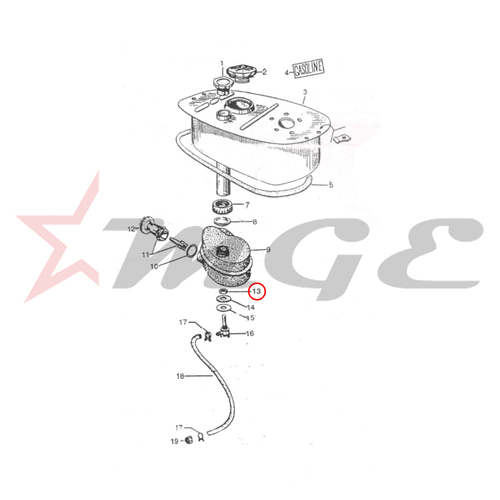 Vespa PX LML Star NV - Nut - Reference Part Number - #S-21210