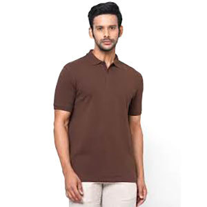 Mens Brown Polo T-Shirt 