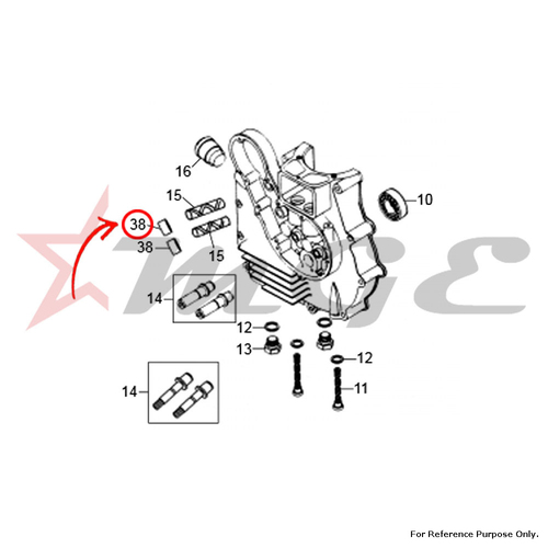 Nut For Cam Spindle For Royal Enfield - Reference Part Number - #500442/B