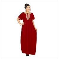 Red Cotton Nighty