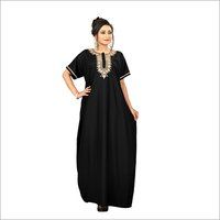 Black Cotton Nighty