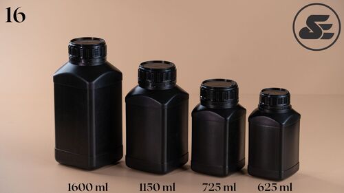 Black Chemical Bottles