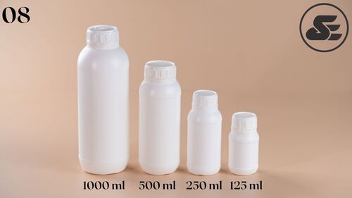 White Chemical Bottles