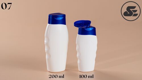 White Flip Cap Shampoo Bottles