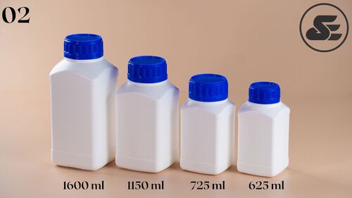 White Plastic Chemical Containers