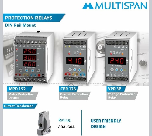 Multispan Analog Voltage Protection Relay Rated Voltage: 240 Volt (V)