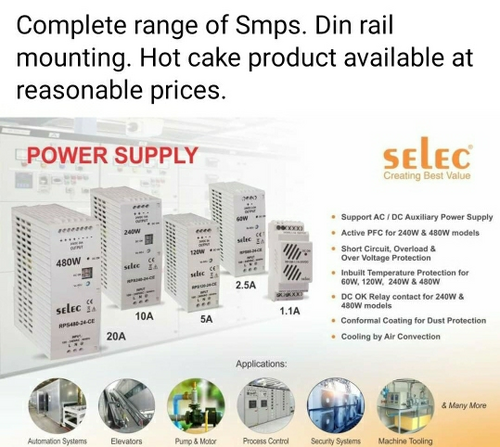 Industrial Switch Mode Power Supply Output Current: 5 Ampere (Amp)