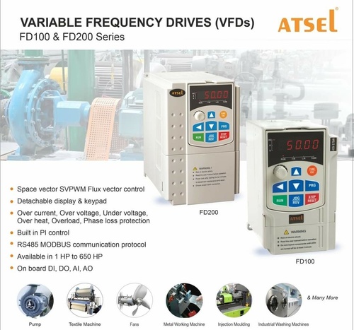 Three Phase Variable Frequency Drive Application: Industrial