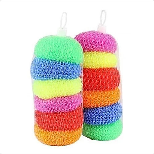 Multi Color Plastic Round Scrubber