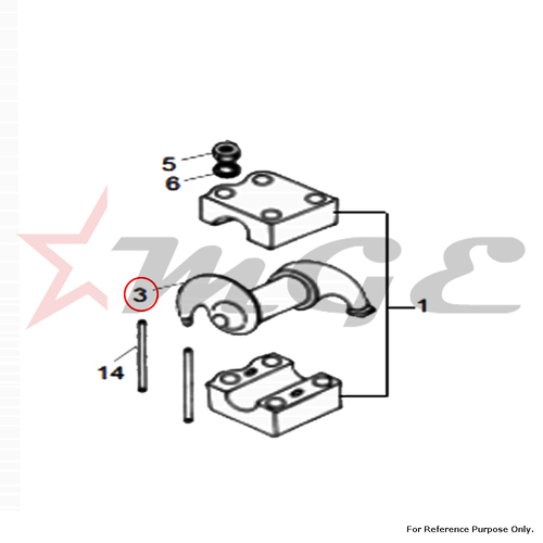 Rocker Arm, Exhaust For Royal Enfield - Reference Part Number - #146504/A