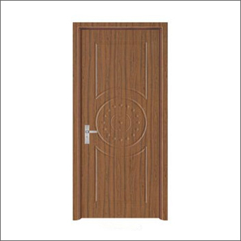 Brown Wooden Block Board Door