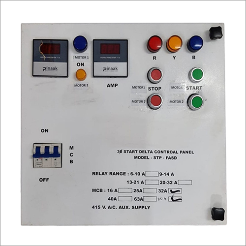 Three Phase Start Delta Control Panel
