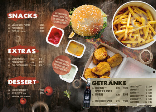 Restaurant Menu Card Design Services