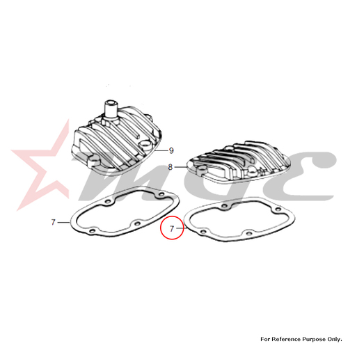 Gasket, Rocker Cover For Royal Enfield - Reference Part Number - #510254/B
