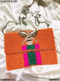 Butterfly Beaded Boho Bag
