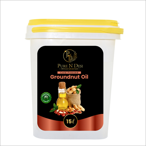 Organic Cold Pressed Pure Groundnut Oil 15 Ltr
