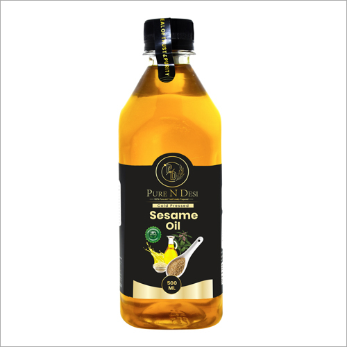 Organic Cold Pressed Sesame Oil 500 Ml Packaging Size: 1 Litre