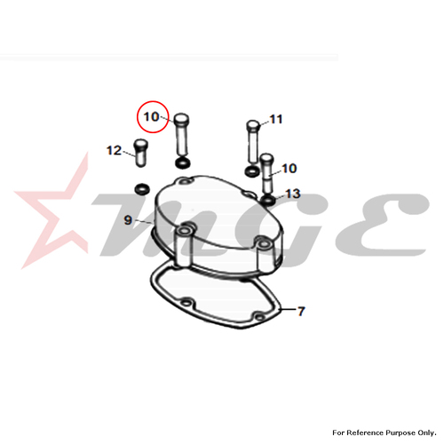 As Per Photo Nut Long Tubular For Royal Enfield - Reference Part Number - #140133/C