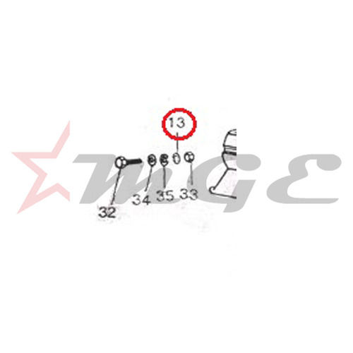 As Per Photo Vespa Px Lml Star Nv - Cup Washer - Reference Part Number - #C-4710872