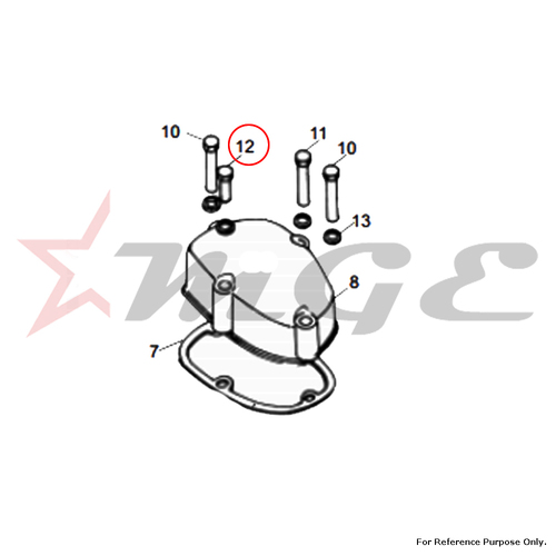 As Per Photo Nut Short Tubular For Royal Enfield - Reference Part Number - #140569/C