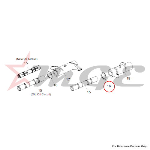 Washer, Rocker Thrust For Royal Enfield - Reference Part Number - #500326/B