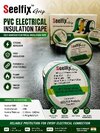 Pvc Tape Seelfix - Pvc, 6m X 16mm, Various Colors Available, 0.125mm Thickness | Single-sided Adhesive, Moisture & Chemical Resistant, Flexible Use