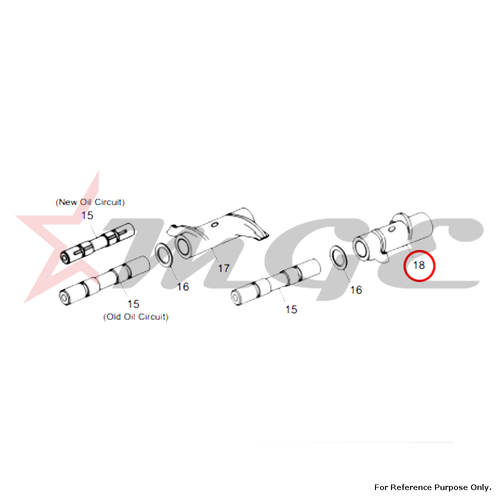 Rocker Arm, Exhaust For Crankcase Royal Enfield - Reference Part Number - #500314/D