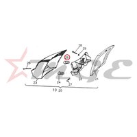 Vespa Px Lml Star Nv - Rear Protection Bumper Plain Washer | Durable Material, Fits Vespa Px/lml Scooter, Reference Part Number #s-3056