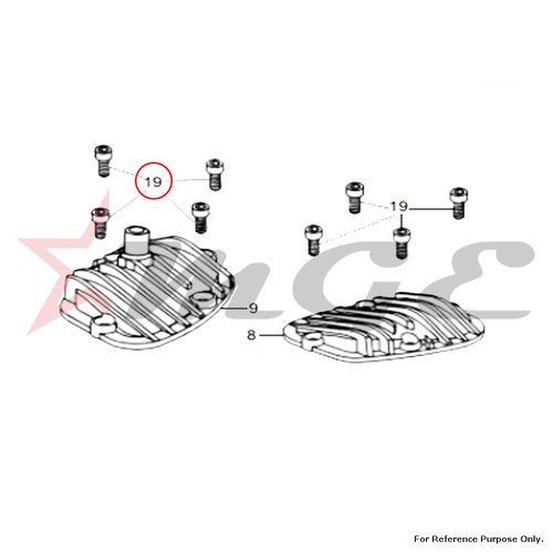 Screw, Rocker Cover For Royal Enfield - Reference Part Number - #500355