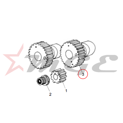 Cam Assembly, Exhaust - Cl For Royal Enfield - Reference Part Number - #140114/C
