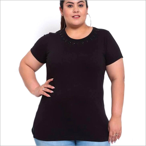 Black Ladies Plus Size T-Shirt