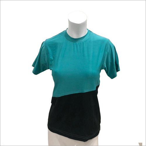 Available In Different Color Ladies Round Neck T Shirt