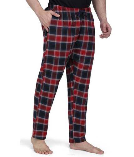 Multi Semantic Mens Red Checks Pyjamas