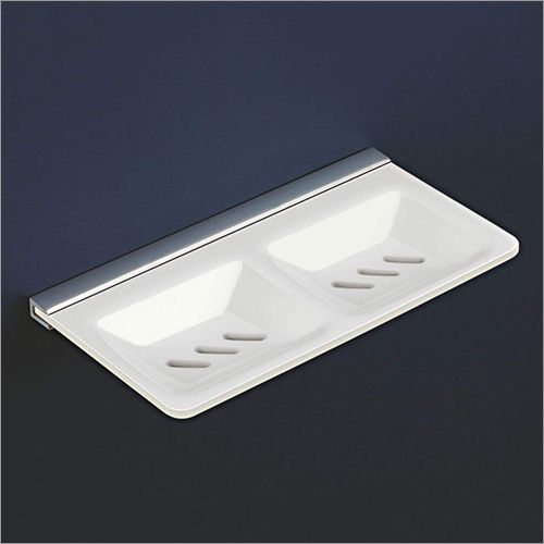 Acrylic Wall Mounted Double Soap Dish