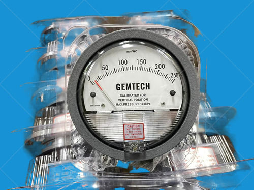 GEMTECH Differential Magnehelic Pressure Gauge