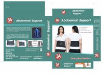 Abdominal Belts - Fabric, Adjustable Size, Black Color | Velcro Closure, Lightweight 0.5 Kg, Ideal For Post-surgery Recovery And Posture Improvement