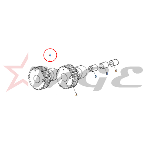 Cam Assembly, Inlet - CL For Royal Enfield - Reference Part Number - #140113/C