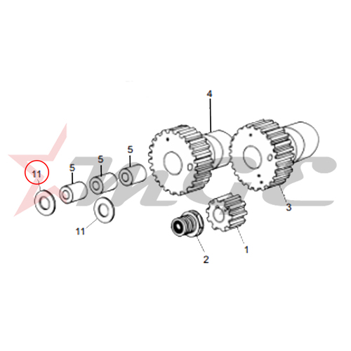 Shim, Cam Play For Royal Enfield - Reference Part Number - #112078/B