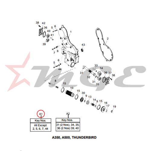 Timing Cover Assembly For Royal Enfield - Reference Part Number - #500512/B
