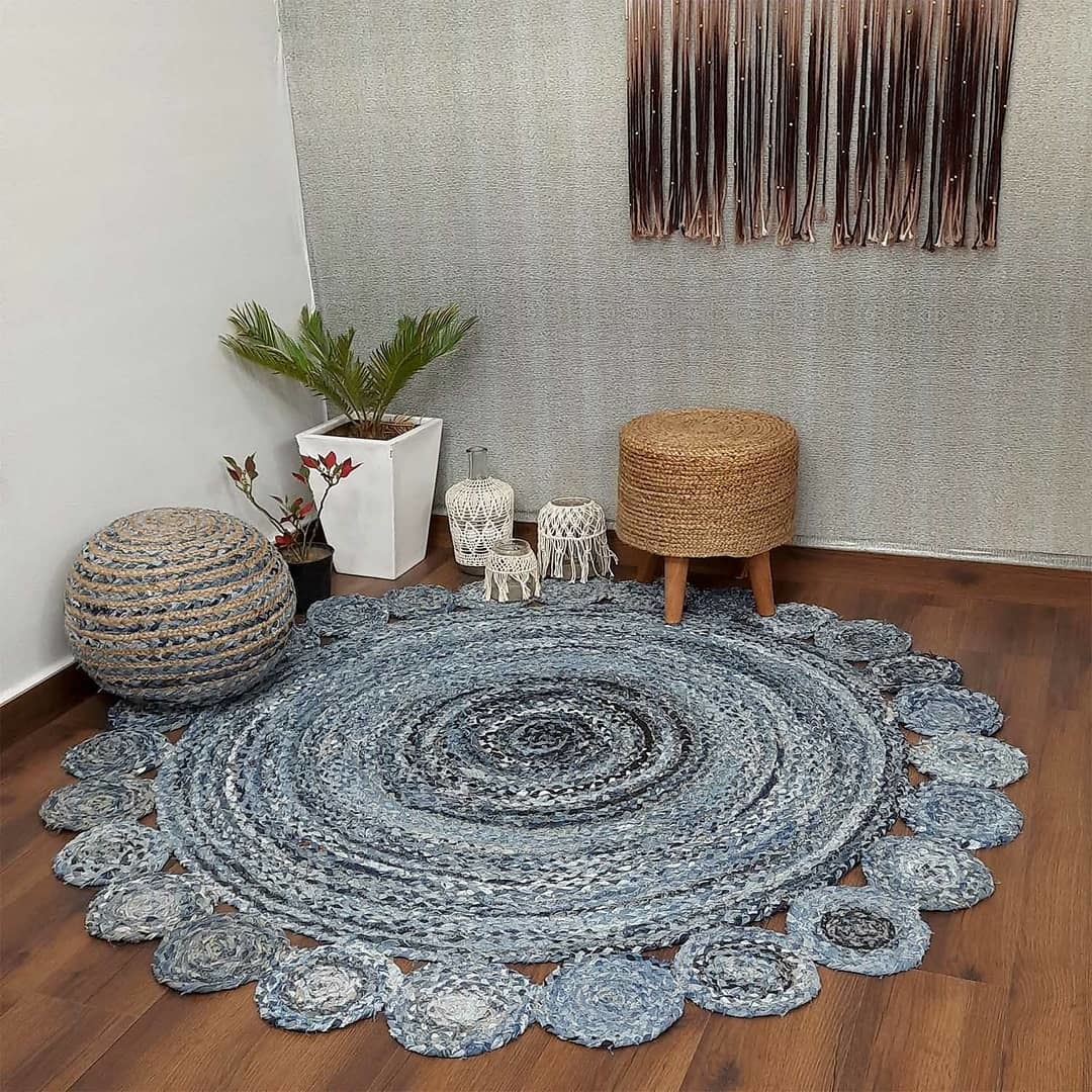 Designer Jute Denim Rugs