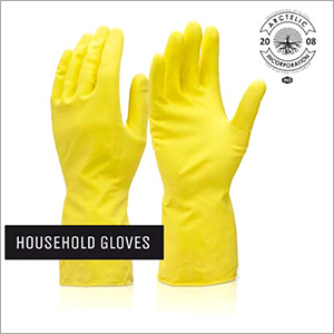 Yellow Household Gloves
