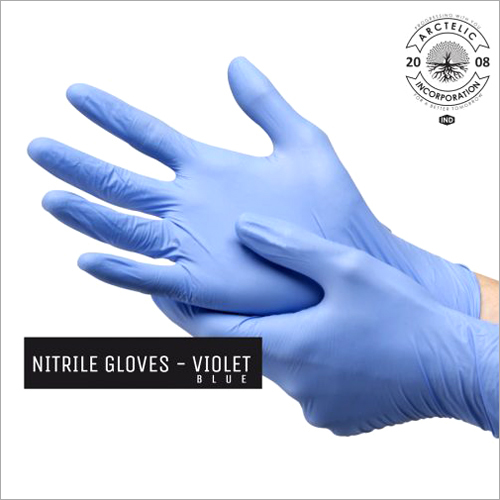 Violet Blue Nitrle Gloves