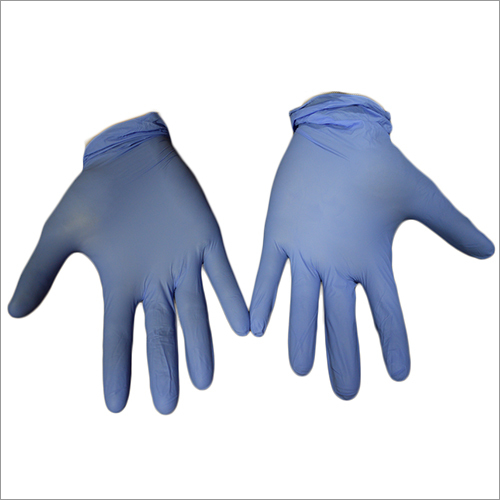 Blue & White Latex Rubber Gloves