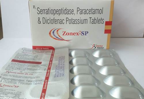 DICLOFENAC POTASSIUM PARACETAMOL SERRATIOPEPTIDASE TABLET