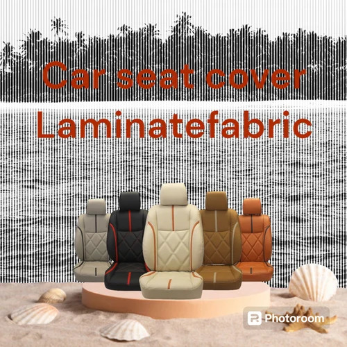 Car Seat Cover Foam Laminated Fabric - Leather Material, Customized Colors, Light in Weight, Washable Texture | High Tear Strength, Plain Pattern