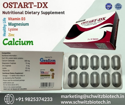 Ostart DX Calcium Magnesium Zinc And Vitamin D3 Tablet