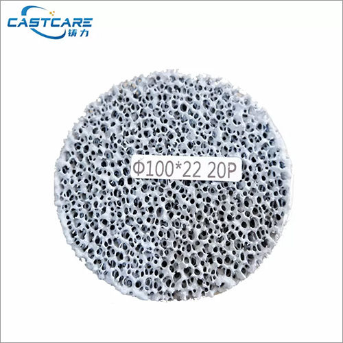 100x22 20P CC SIC Silicon Carbide Ceramic Foam Filter