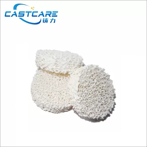 Round CC ALO Alumina Ceramic Foam Filter By SHANDONG CAST CARE NEW MATERIAL CO.,LTD.
