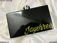 Personalized Name Resin Clutch Bag