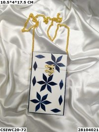 Handcrafted Designer Resin Clutch Bag